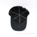 Black Sublimation Printing Baseball Cap with Metal Badge